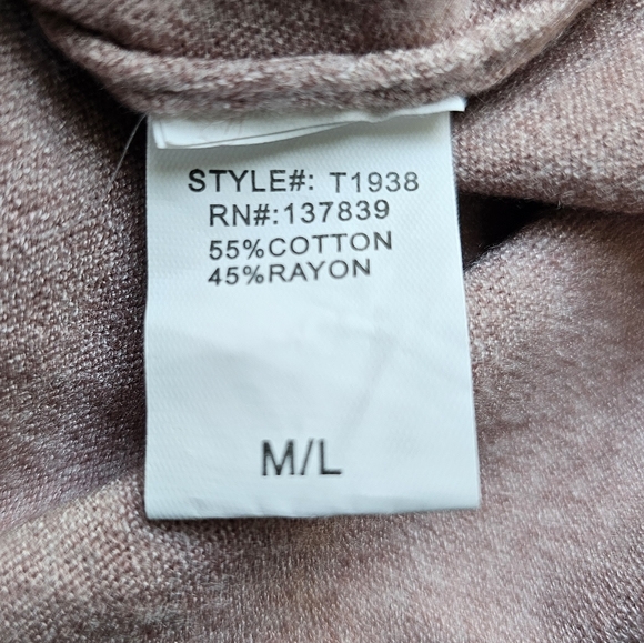 Dreamers Mauve V-Neck Sweater - Picture 6 of 6